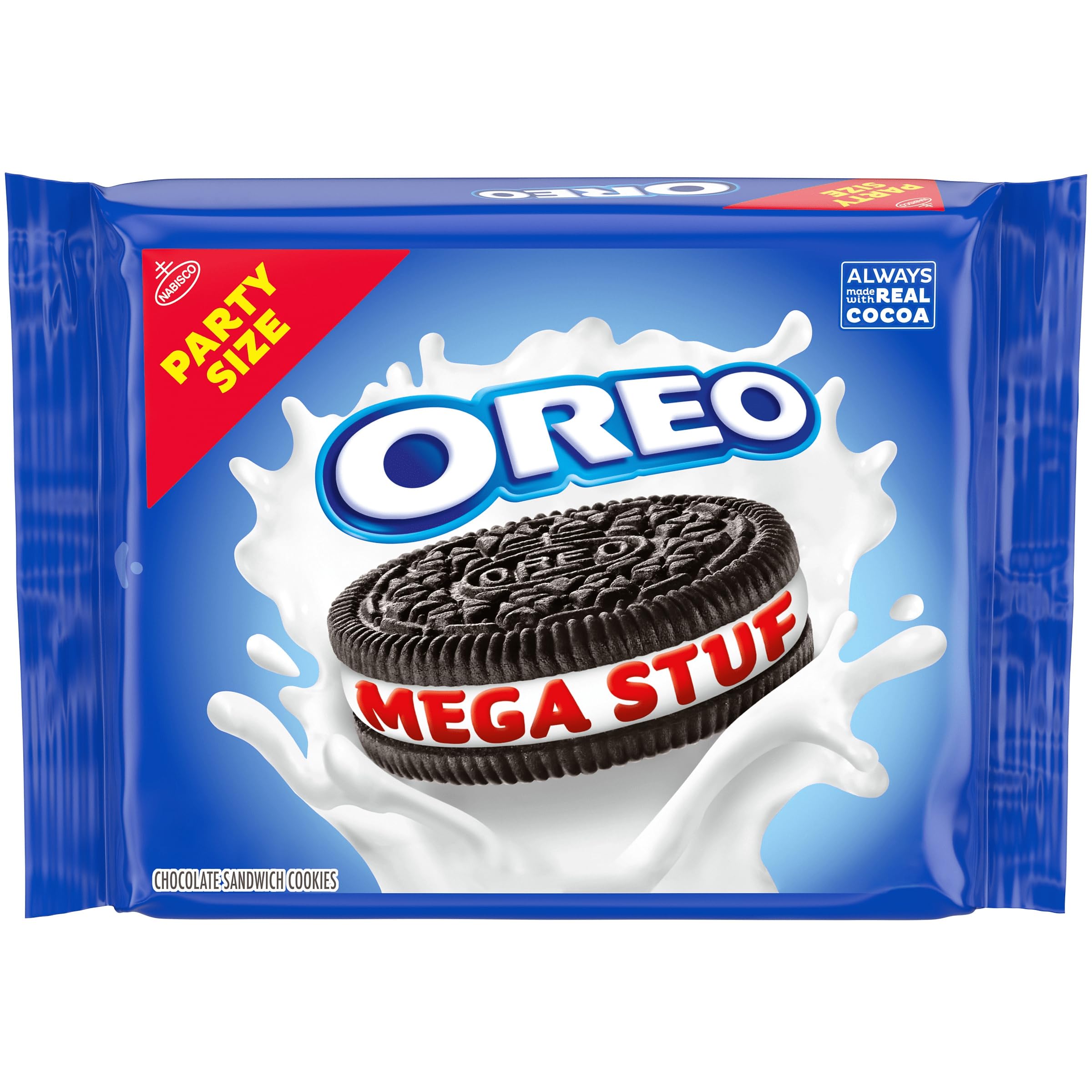 Amazon.com: OREO Mega Stuf Chocolate Sandwich Cookies, Party Size